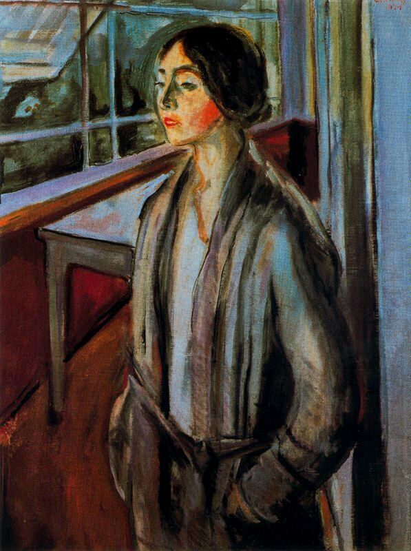 Woman on the Verandah, 1924 #artbots #munch