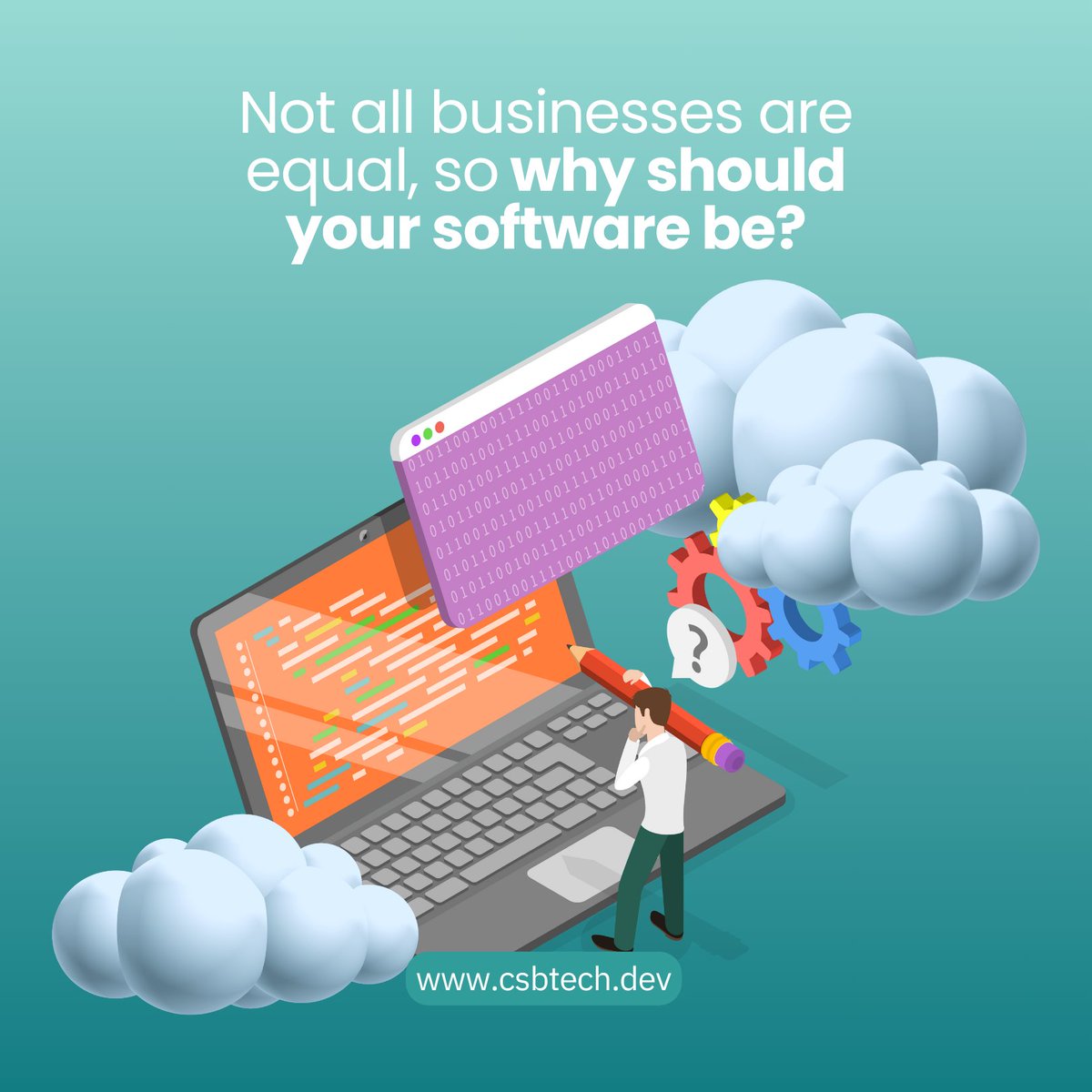 CSBTechEmporium's tweet image. Why settle for off-the-shelf software when your business is unique? 😎

At CSB Tech, we create #customsoftwaresolutions tailored to your needs. From #SaaS dashboards to #blockchainbased #cloudsystems, we’re here to build #software that’s as dynamic as your business.