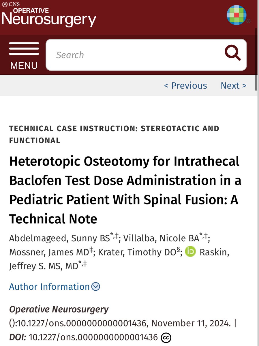James M. Mossner, M.D., M.S. (@jamemoss) on Twitter photo It’s been a busy week! Congrats to the whole team on another publication this week! 🧠 👨🏼⚕️
<a href="/NeurosurgeryNM/">Neurosurgery at NM</a> <a href="/Lurieneurosurg/">Lurie Children's Pediatric Neurosurgery</a> #neurosurgery It’s been a busy week! Congrats to the whole team on another publication this week! 🧠 👨🏼⚕️
<a href="/NeurosurgeryNM/">Neurosurgery at NM</a> <a href="/Lurieneurosurg/">Lurie Children's Pediatric Neurosurgery</a> #neurosurgery