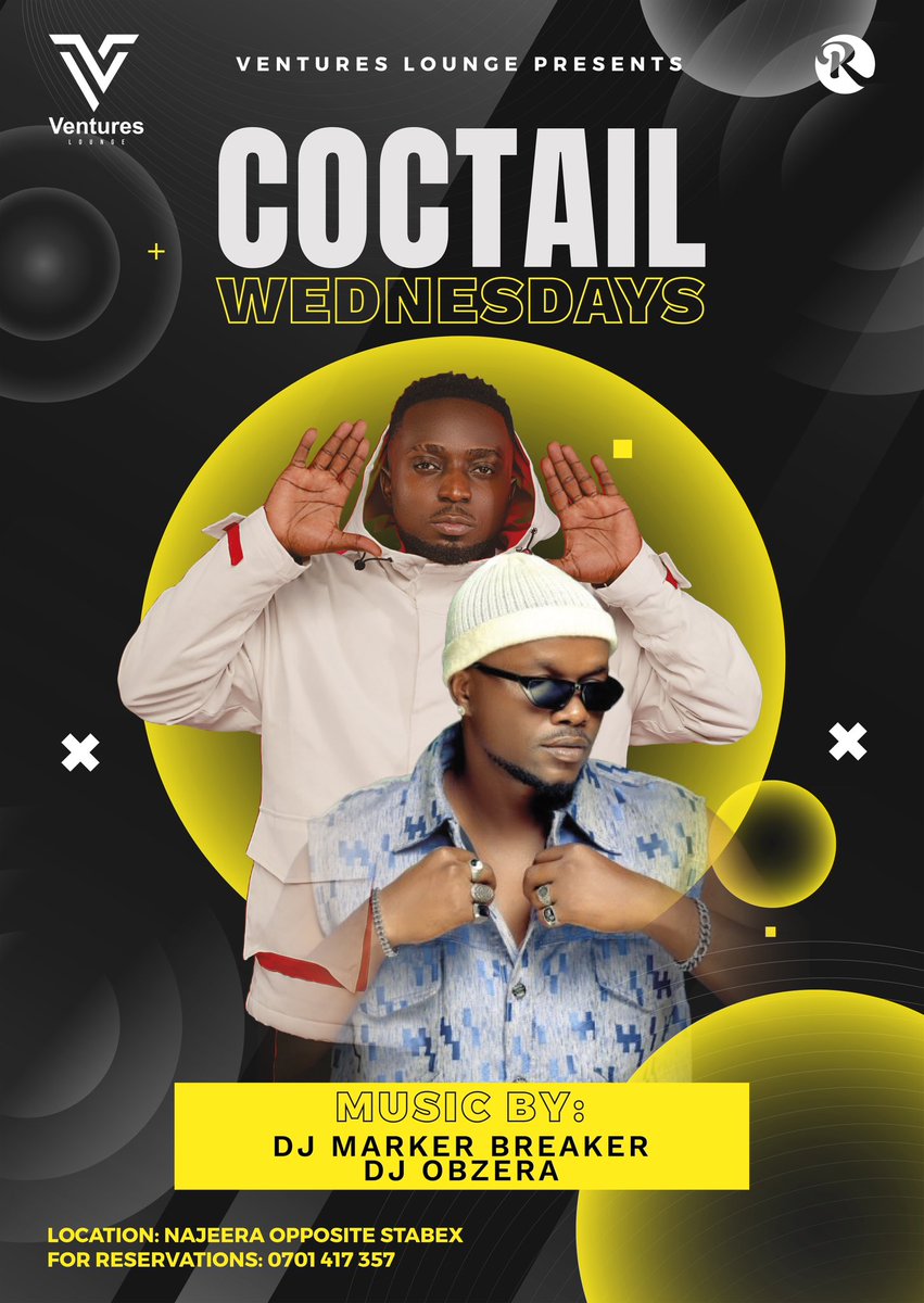 Happening this Wednesday at Ventures Lounge Najjera Opposite Stabex Petrol Station