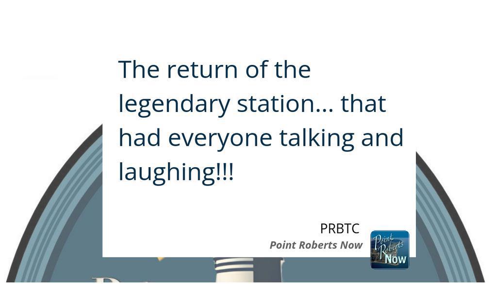 PointRobertsNow's tweet photo. The return of the legendary station... that had everyone talking and laughing!!!

Read more 👉 https://t.co/uGkD4xQ4g7

#432Hz #PointRoberts #PointRobertsRadio #🌟🎤StepBack https://t.co/BYB41mJPFM