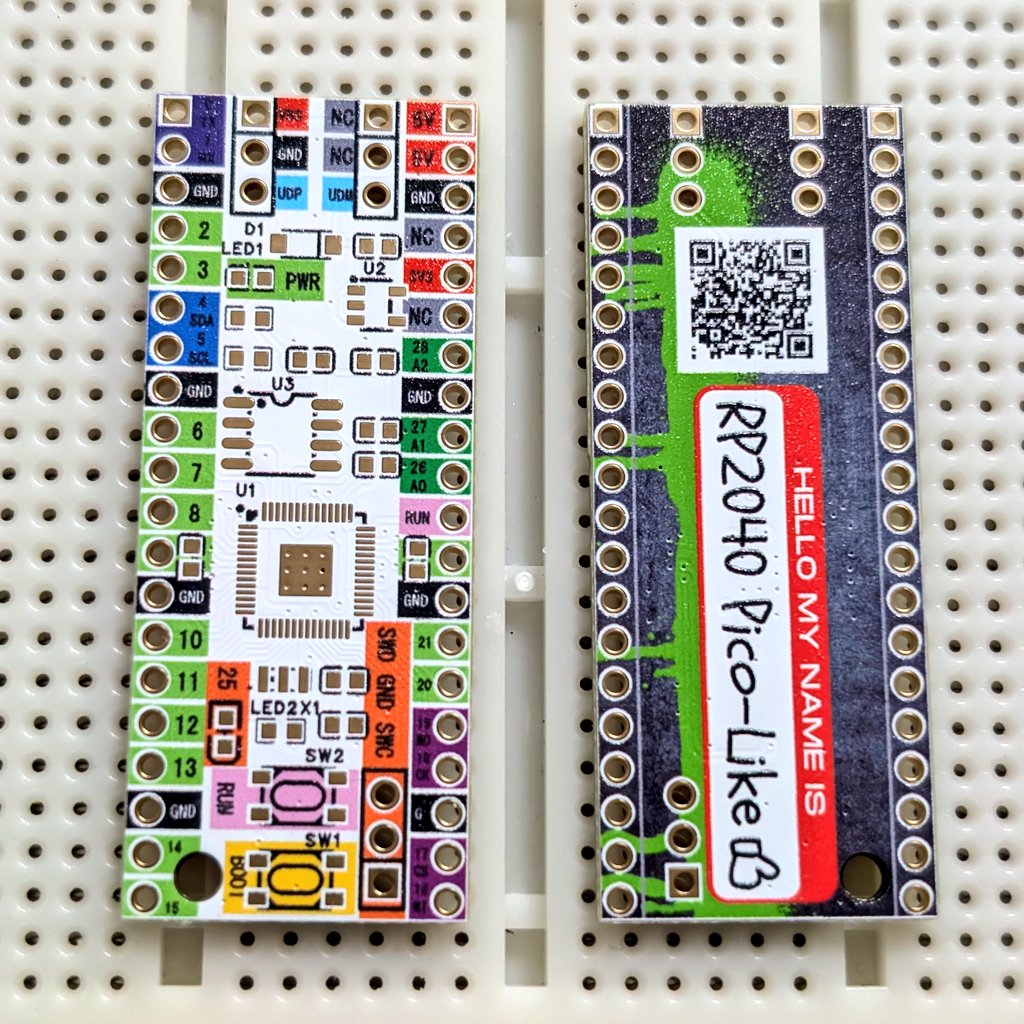 suzan_works's tweet photo. #OSHWLabStars オープンソースハードウェアラボで開発支援してもらった基板100枚届きました！
ピンアサインもカラーで分かりやすいし、ストラップとしてぶら下げるだけでもクール⚡
#OMMF2024 で無料で配りますー！
(これから怒涛の部品実装祭り。。)

#まいぎふ #RP2040 #JLCPCB #EasyEDA #OSHWLab https://t.co/7egYq5XTKX