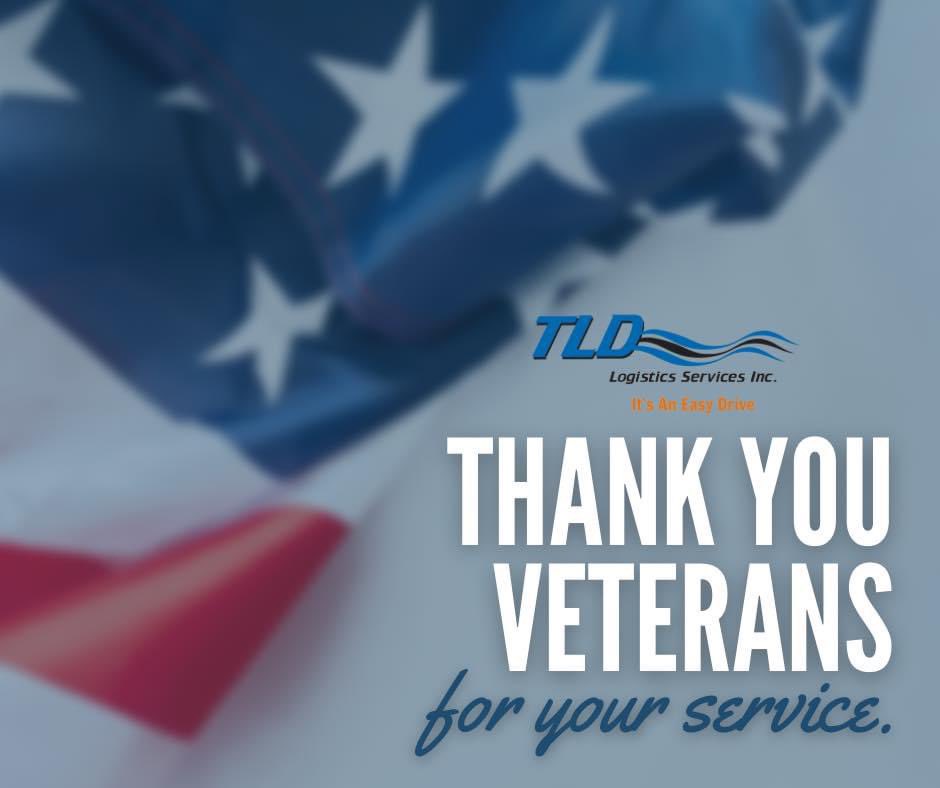 Thank you never feels like it’s enough. TLD Logistics is forever grateful for the brave men and women who answered the call to keep us free. 🇺🇸 #VeteransDay