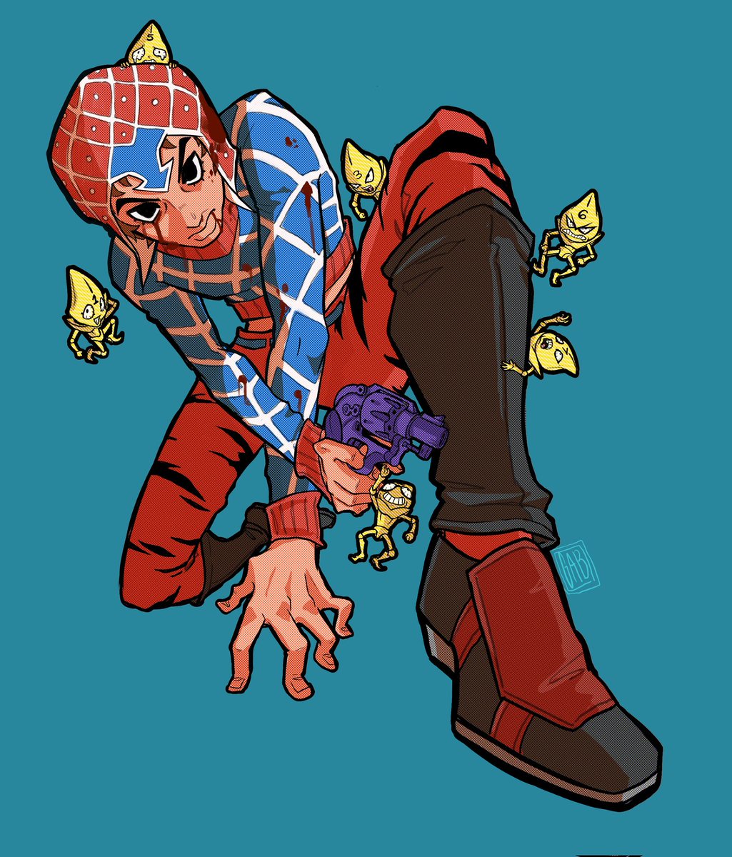 tagamimaM's tweet photo. Guido Mista with his children 🙏
#jjba #guidomista https://t.co/EX7uBczNGG