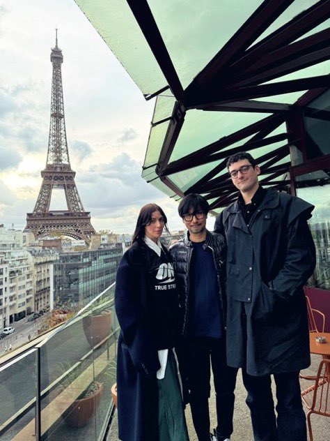 HIDEO_KOJIMA_EN's tweet image. With Caroline and producer Danny Harle.
