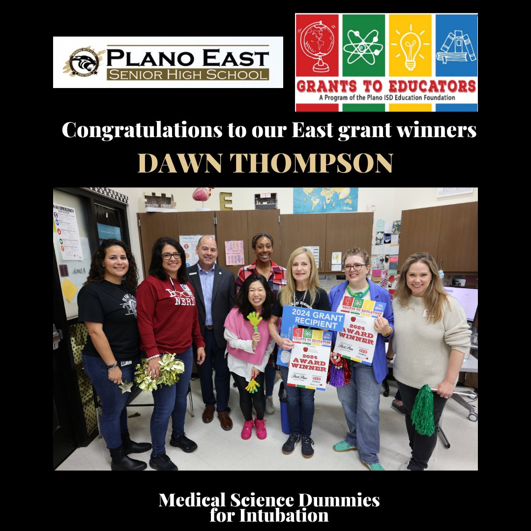 EastPanthers1's tweet image. Congratulations to all of our Plano East Staff that won Plano ISD Education Foundation grants. Thank you for all that you do for our students. #PoweredbyLearning