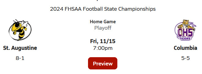 Jackets football playoff game week!
The Jackets will host Columbia High School (Lake City) this Friday in the first round of the Class 4A Regional Playoffs at 7:00 p.m. Go Jackets! #One