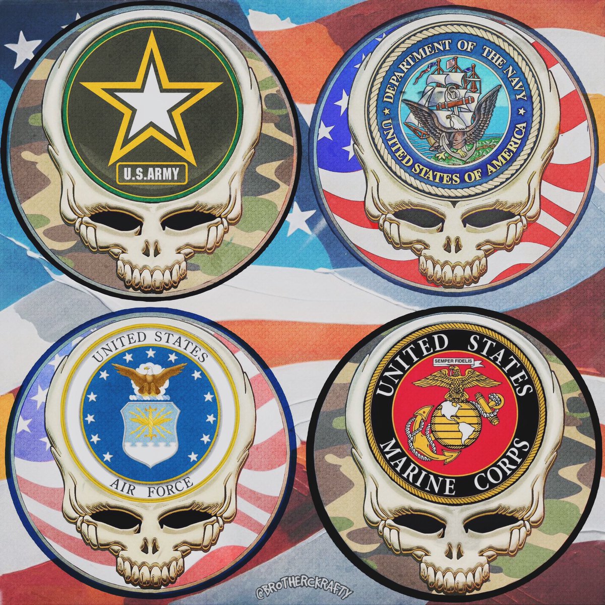 A show of gratitude on Veteran’s Day for all who serve and all who have served.
A heartfelt thank you!
✌🏼🇺🇸
#veteransday🇺🇸 #army #navy #airforce #marines #coastguard #spaceforce #gratefuldead