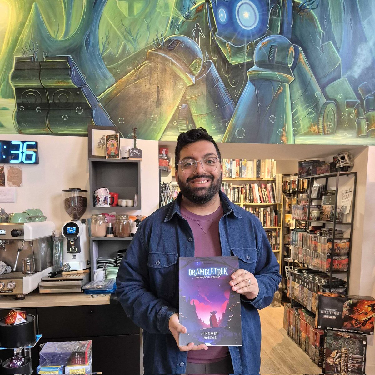 ancient_robots's tweet image. It was great to welcome Ash, the creator of Brambletrek, to the shop last weekend!
Explore the Forests of Hyhill as a mouse-folk called Gnawborns in Brambletrek! This GM-less journalling RPG from @CrossedPathsRPG will send you on a grand journey!
#ancientrobotgames #brambletrek