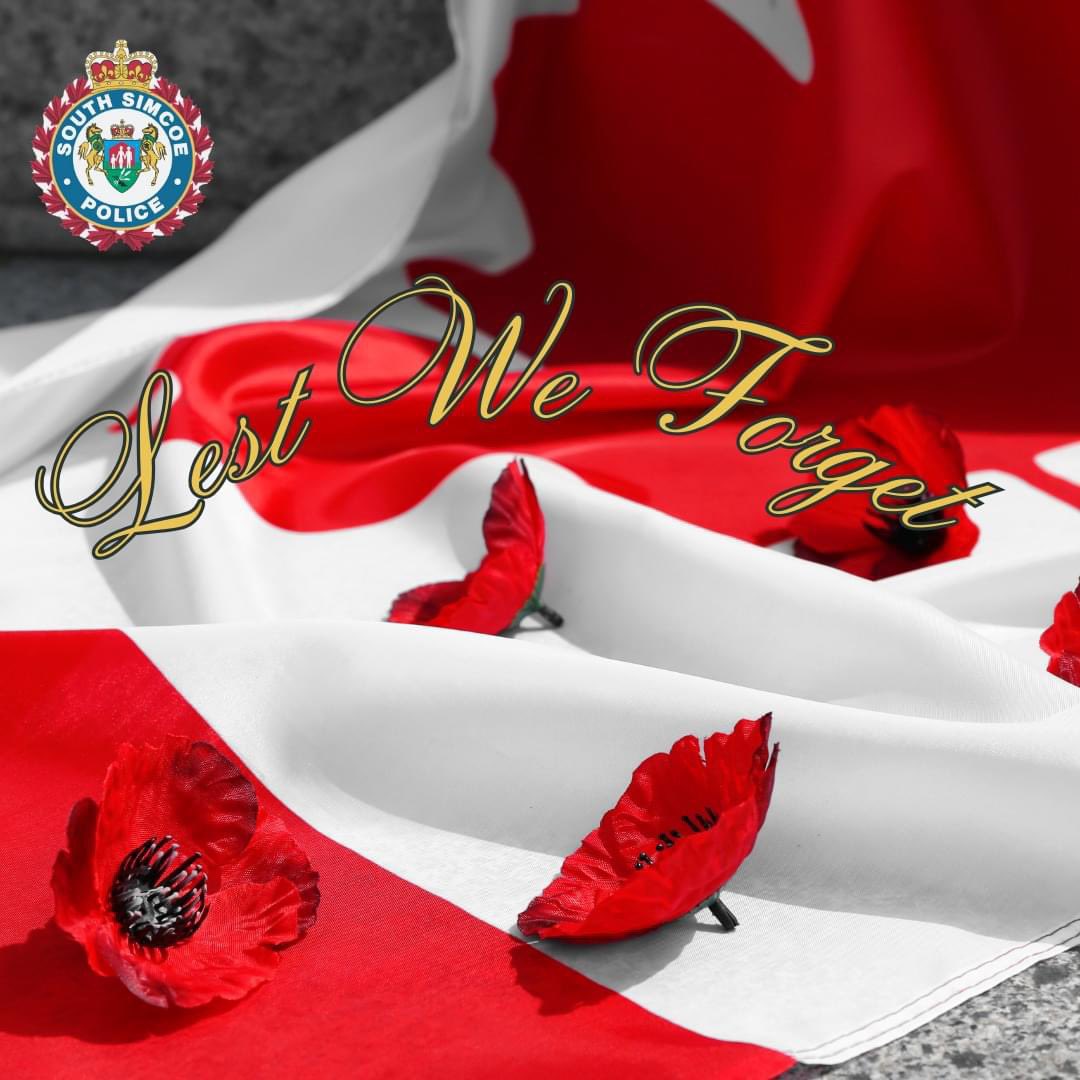 SouthSimcoePS's tweet photo. At the 11th hour of the 11th day of the 11th month, we pause to observe two minutes of silence to honour the Fallen and recognize the sacrifices of all who served. Let us stand together as we pause to remember.
Lest We Forget https://t.co/hSGlpQCUo2