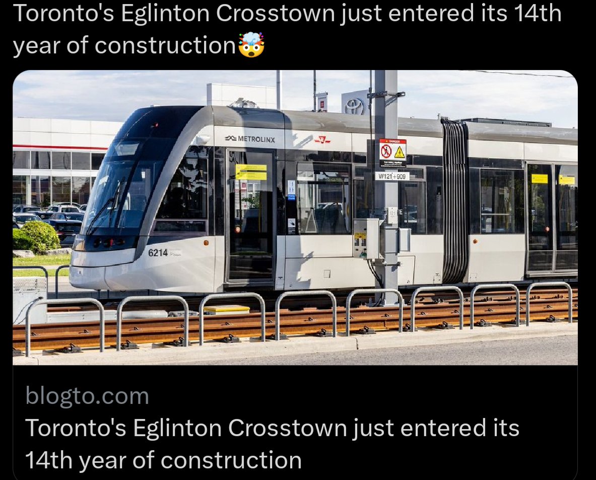 Congratulations <a href="/Metrolinx/">Metrolinx</a> on this incredible milestone 👏🏼 Setting the standard for efficiency each year that goes by consistently. #Toronto