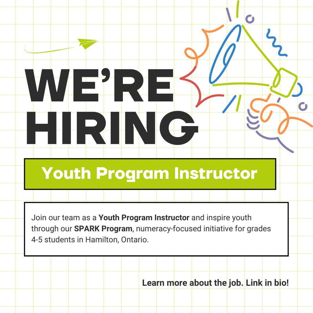 Mathstronauts's tweet image. We are hiring in Hamilton, Ontario! Check out the link in bio for more information. #STEMeducation