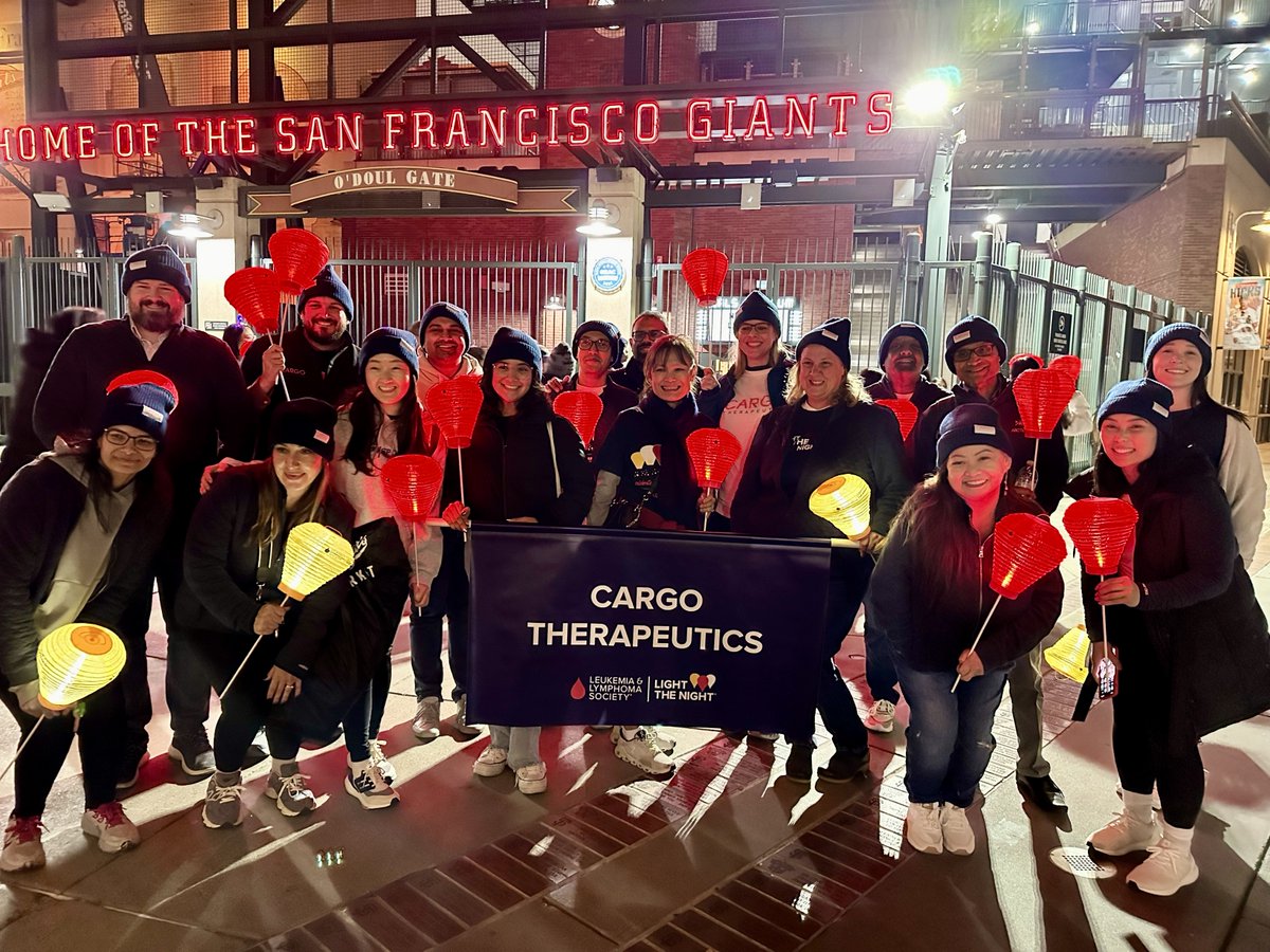 CARGOTx's tweet photo. We’re proud to be part of the strong blood cancer community that came together on #LightTheNight to support The Leukemia &amp; Lymphoma Society’s life-saving research for cancer patients.#celltherapy $CRGX https://t.co/p3454HyeeG