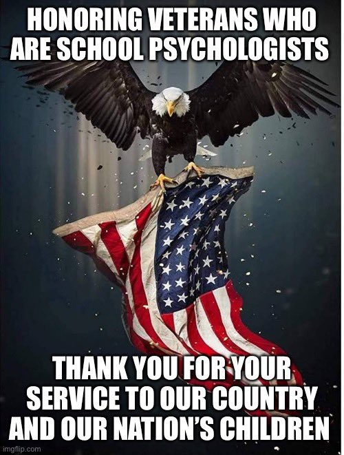 As we kick off National School Psychology Week to celebrate the work of #SchoolPsychologists who spark discovery across our country, we want to say thank you to veterans, especially those who are school psychologists. Thank you for your service #SchoolPsychWeek #CatalystsInAction