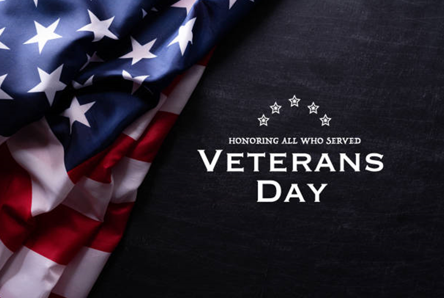 Happy Veterans Day to all who have served. Thank you for your service.  Special shout out to our veterans, Mark Hans and Justin Bischof.