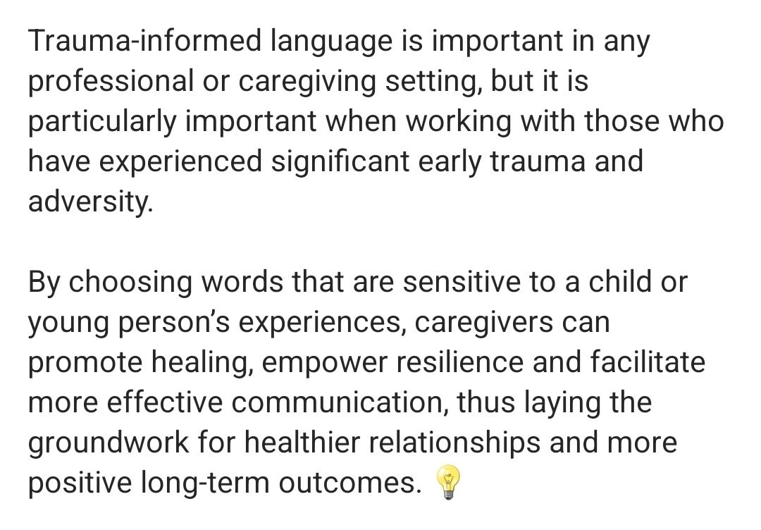 Meadows Psychology Service (@meadowsmps) on Twitter photo Why is trauma informed language so important when working with children and young people?💡💜
Read our latest blog here:
meadowspsychologyservice.co.uk/the-importance…
#traumainformed #traumainformedlanguage #TherapistsConnect #therapeuticcare #childtrauma Why is trauma informed language so important when working with children and young people?💡💜
Read our latest blog here:
meadowspsychologyservice.co.uk/the-importance…
#traumainformed #traumainformedlanguage #TherapistsConnect #therapeuticcare #childtrauma