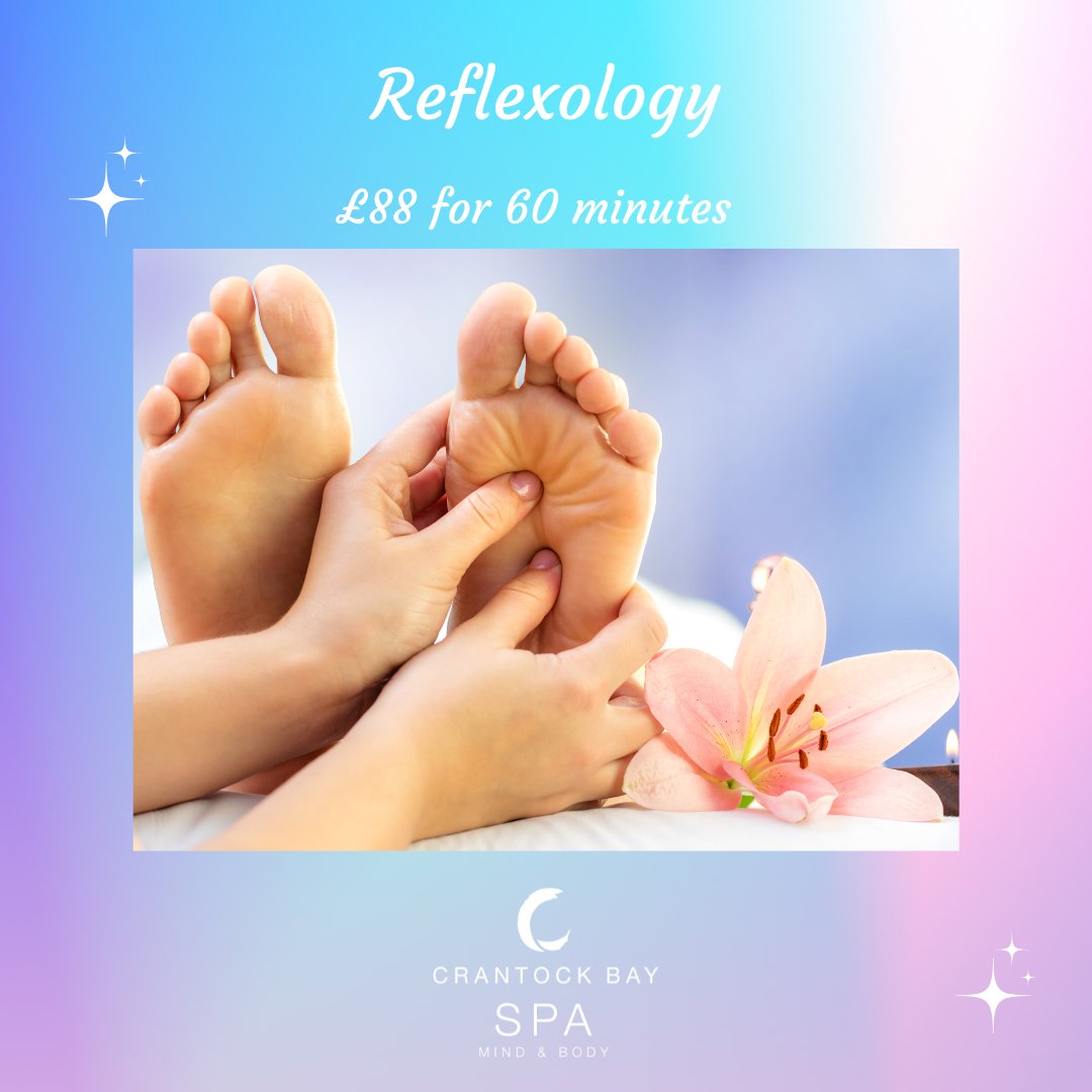 __TheRetreat's tweet photo. Immerse yourself in the soothing world of reflexology, a holistic therapy that promotes relaxation and rejuvenation. 

£88 for 60 minutes. Available on Tuesdays and Wednesdays only.

Please book via the website or just give us a ring on 01637 830229. https://t.co/1y2Hzo4ke2