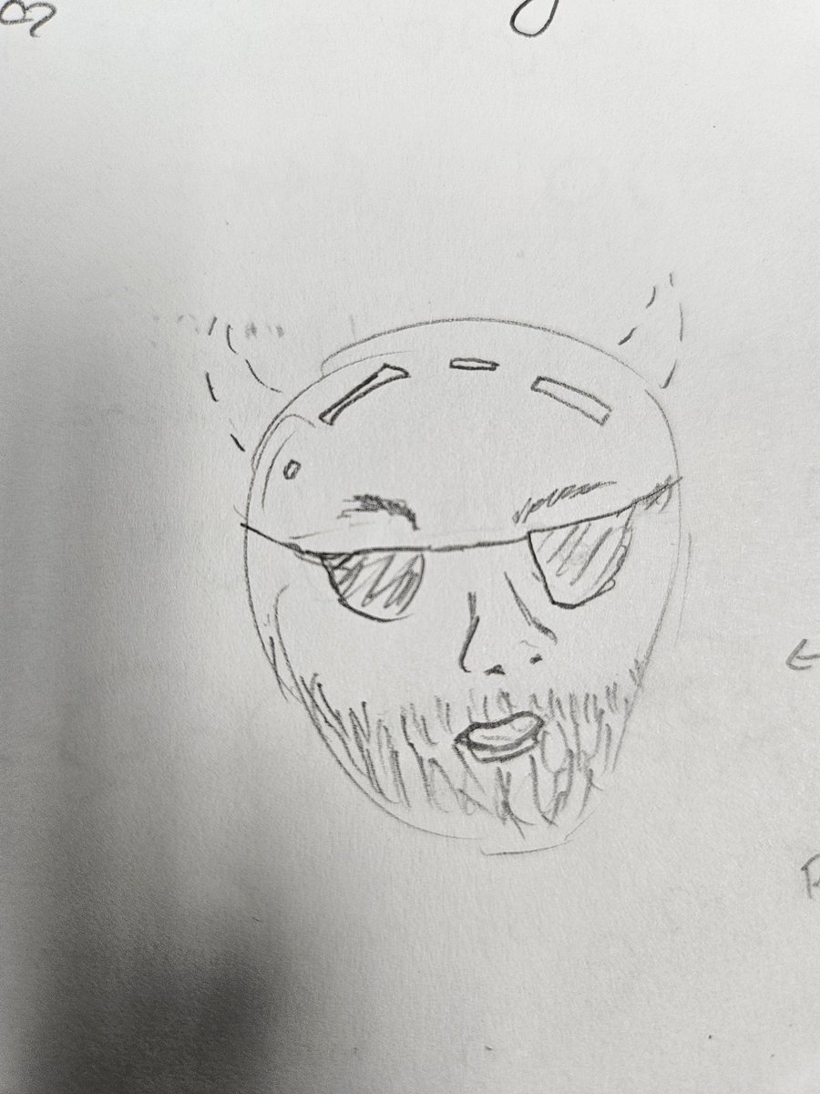 A flattery sketch of me by an undergrad student during their discrete math exam!
