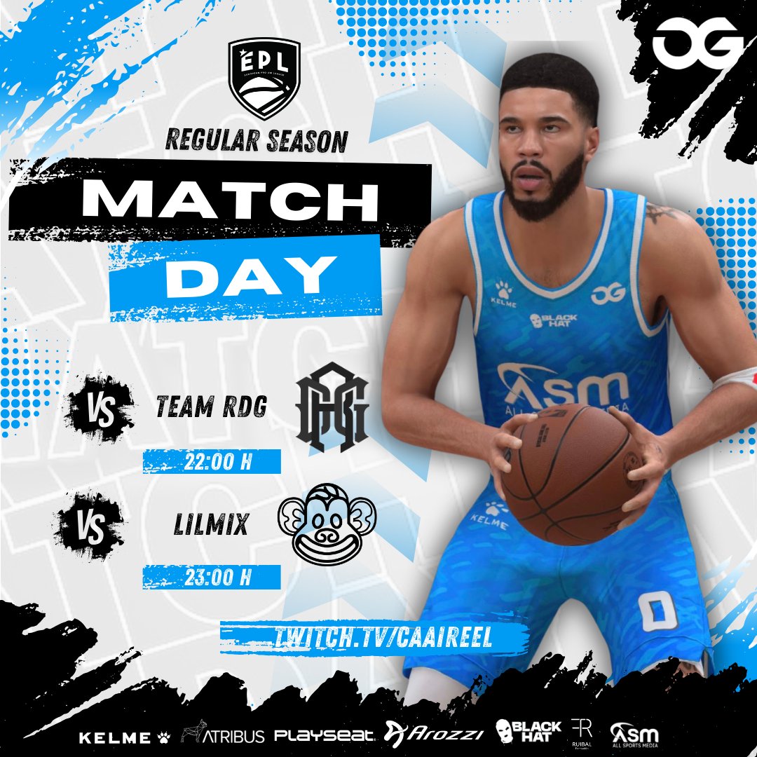 Oxygen Gaming (@gamingoxygen) on Twitter photo ¡Hoy tenemos dos auténticos partidazos en <a href="/EPLorg/">European Pro-Am League</a>, os esperamos para apoyar a los chicos! 🏀
22:00H 🆚 <a href="/TeamRDG2K/">RDG</a>
23:00H 🆚 <a href="/Lilmixgg/">Lilmix Esports</a>
🎙️Twitch.tv/Caaireel
#HungryForSuccess ¡Hoy tenemos dos auténticos partidazos en <a href="/EPLorg/">European Pro-Am League</a>, os esperamos para apoyar a los chicos! 🏀
22:00H 🆚 <a href="/TeamRDG2K/">RDG</a>
23:00H 🆚 <a href="/Lilmixgg/">Lilmix Esports</a>
🎙️Twitch.tv/Caaireel
#HungryForSuccess