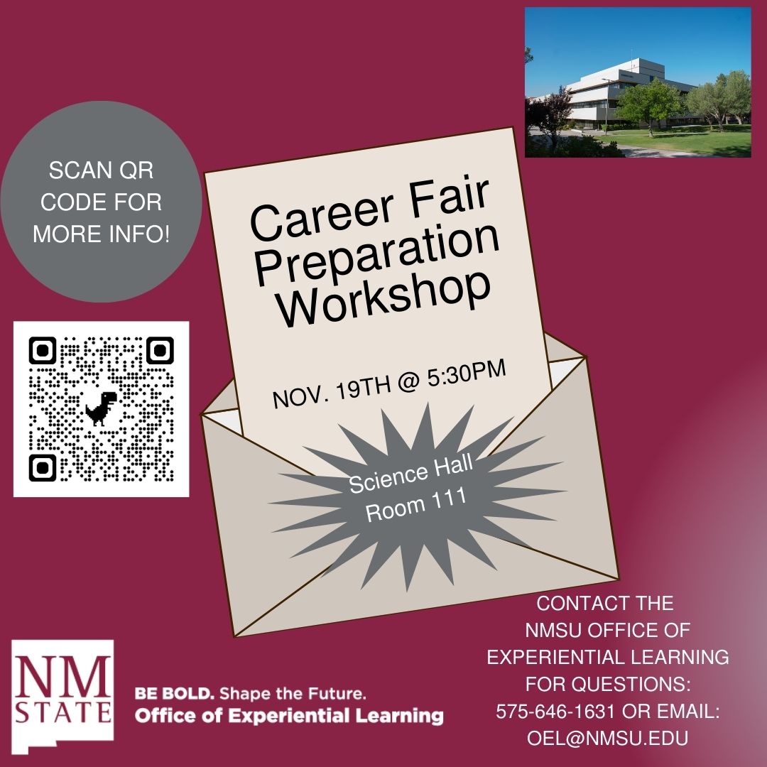Ready to take the next step in your career? 🚀 Join us for our Career Fair Preparation Workshop! Get expert tips on crafting the perfect resume, mastering your elevator pitch, and acing your interviews. 💼✨ 

#CareerFairPrep #JobSearchSuccess #CareerGoals #NextStep