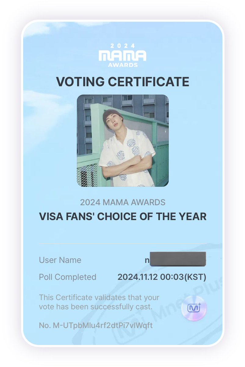 We have only 3 DAYS to put #RM on TOP 10 of MAMA Fan’s Choice Male Category.

Keep voting on twitter with different accounts but focus on MNET PLUS! Use different devices to vote again.