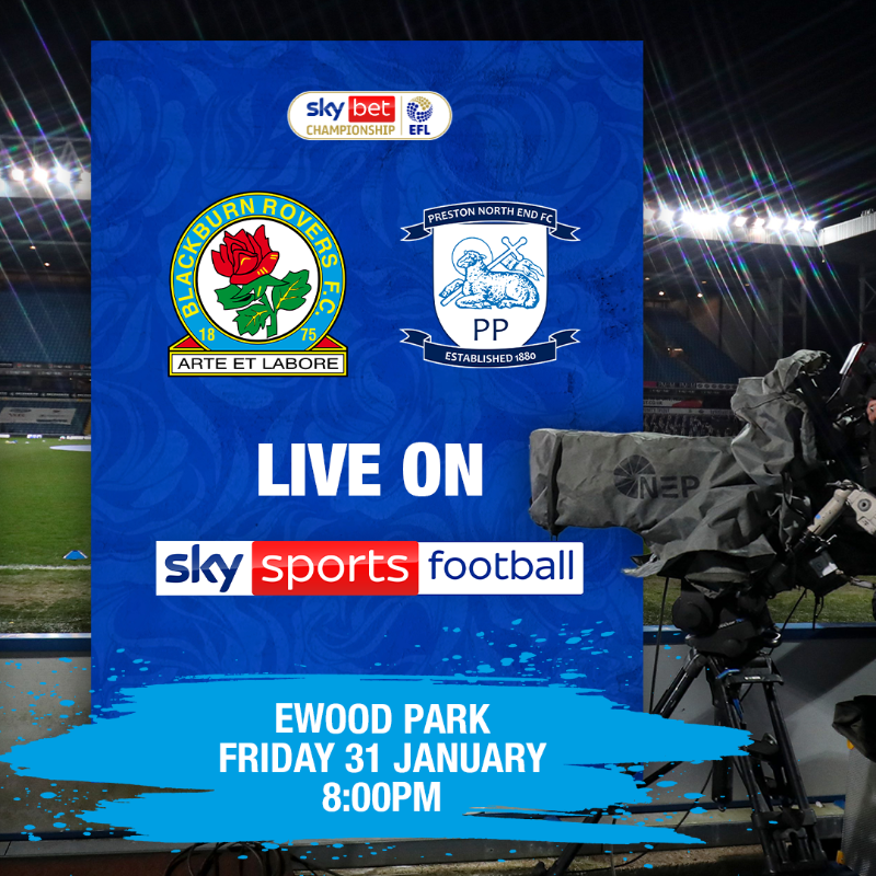 Rovers's tweet photo. 🎥 Our upcoming games against Preston North End at home and Queens Park Rangers away have been selected for live broadcast by Sky Sports.

#Rovers 🔵⚪️