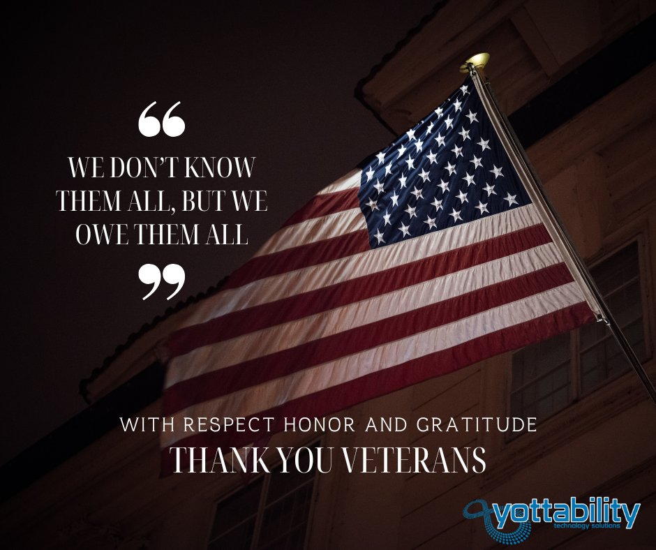 Yottability's tweet image. Brave hearts. Strong spirits. Today we remember and thank our veterans for their service. 🇺🇸 
-Yottability