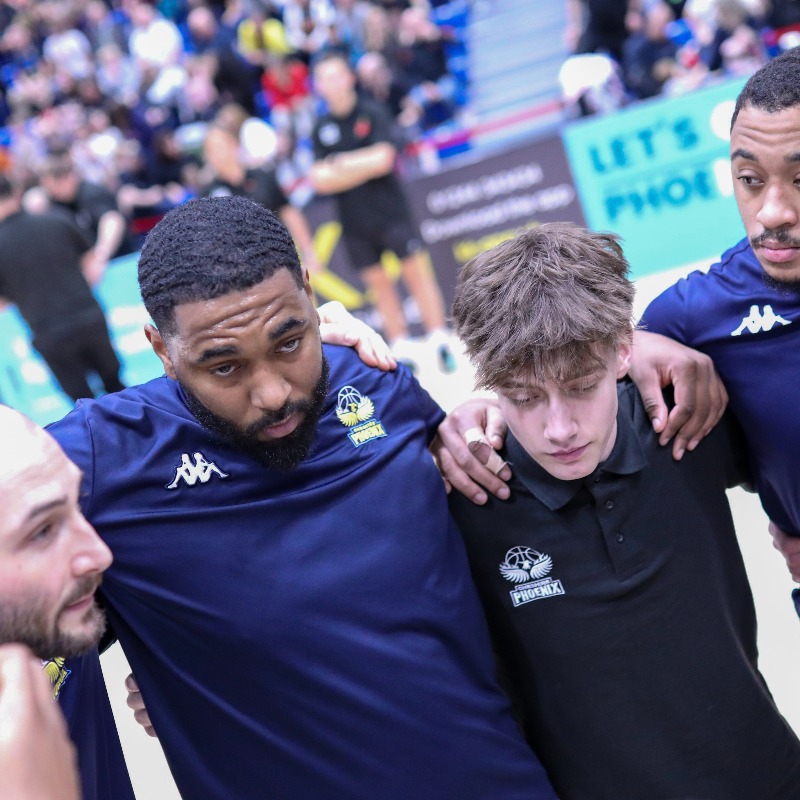 SprLeagueBballM's tweet photo. All at Super League Basketball were delighted to see Sam Booth return to the sidelines for @CheshireNix this weekend, following his recovery from a sudden cardiac arrest (SCA) suffered at a game for the Phoenix's junior team in the @bballengland pyramid in September.