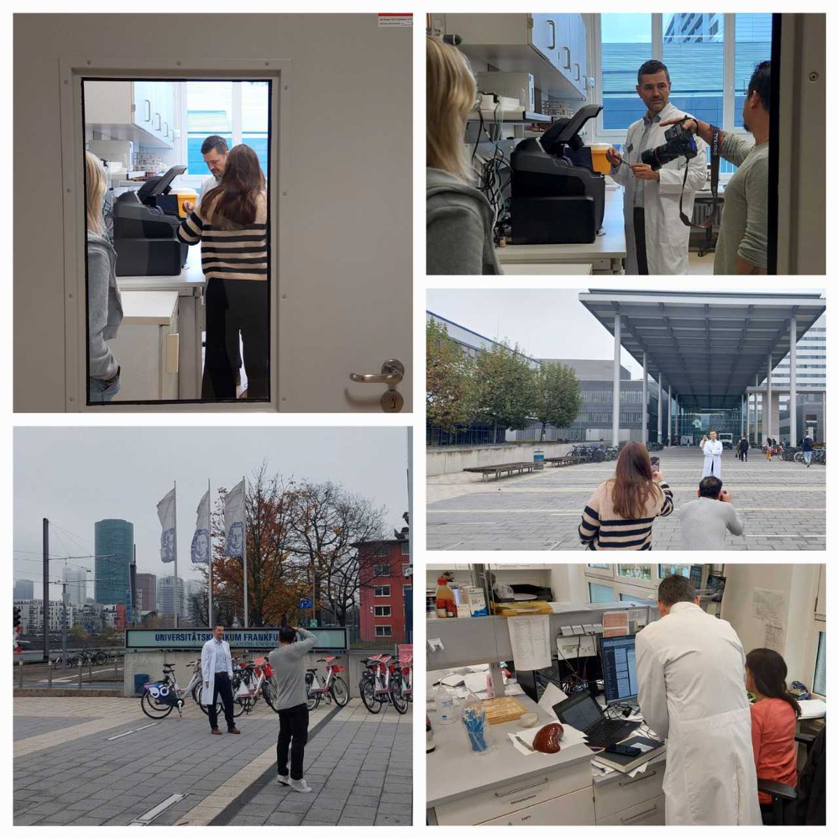 Seid Ihr auch schon so gespannt auf die❄️Winterausgabe🏂der🗞️ProLOEWE-NEWS? Dann haben wir hier schon mal einen Teaser für Euch: Anbei ein paar📸Fotos zum Making of des ProLOEWE-Persönlich von heute an der #Uniklinik in #FrankfurtamMain⤵️Mehr im DEZEMBER! #Forschung #Hessen #Ffm