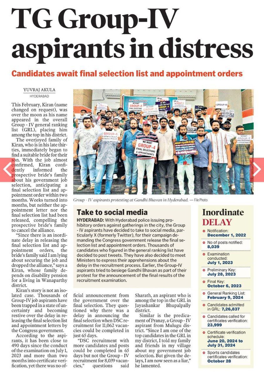Shivakrishna339's tweet photo. @Bhatti_Mallu #Group4Finalselectionlist 
#group4appointments
Sir please give appointments to the group4 selected candidates https://t.co/BxgBZtBznm