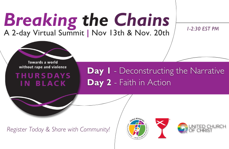 Join us on November 13 and 20 as we explore breaking the chains of gender and sexual-based violence.  Register here! tinyurl.com/TIBSummit