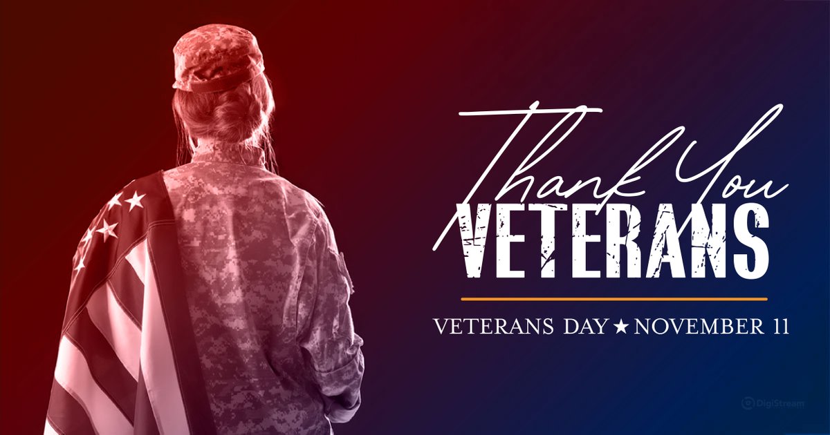 Happy Veteran's Day! Thank you to all of the incredible veterans who served our country. We are the home of the free because of the brave! 🇺🇸

Our offices will be closed today in honor of the holiday.