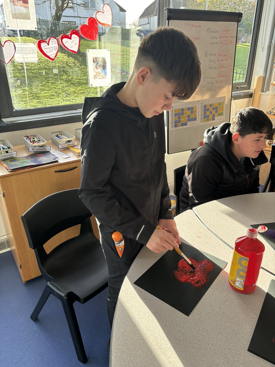Remembrance Day - our young people have been learning about what the poppy symbolises, why people wear the poppy and what the different colours represent❤️💜🤍 #ProudtobePL