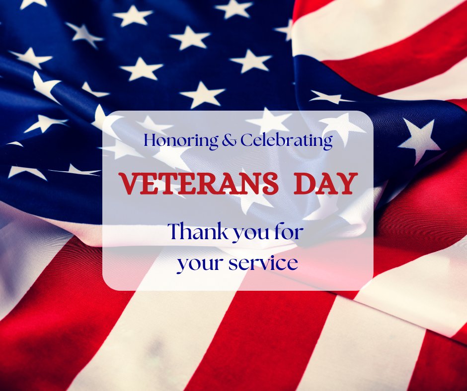 With our deepest appreciation and gratitude, thank you Veterans.  Today and everyday.