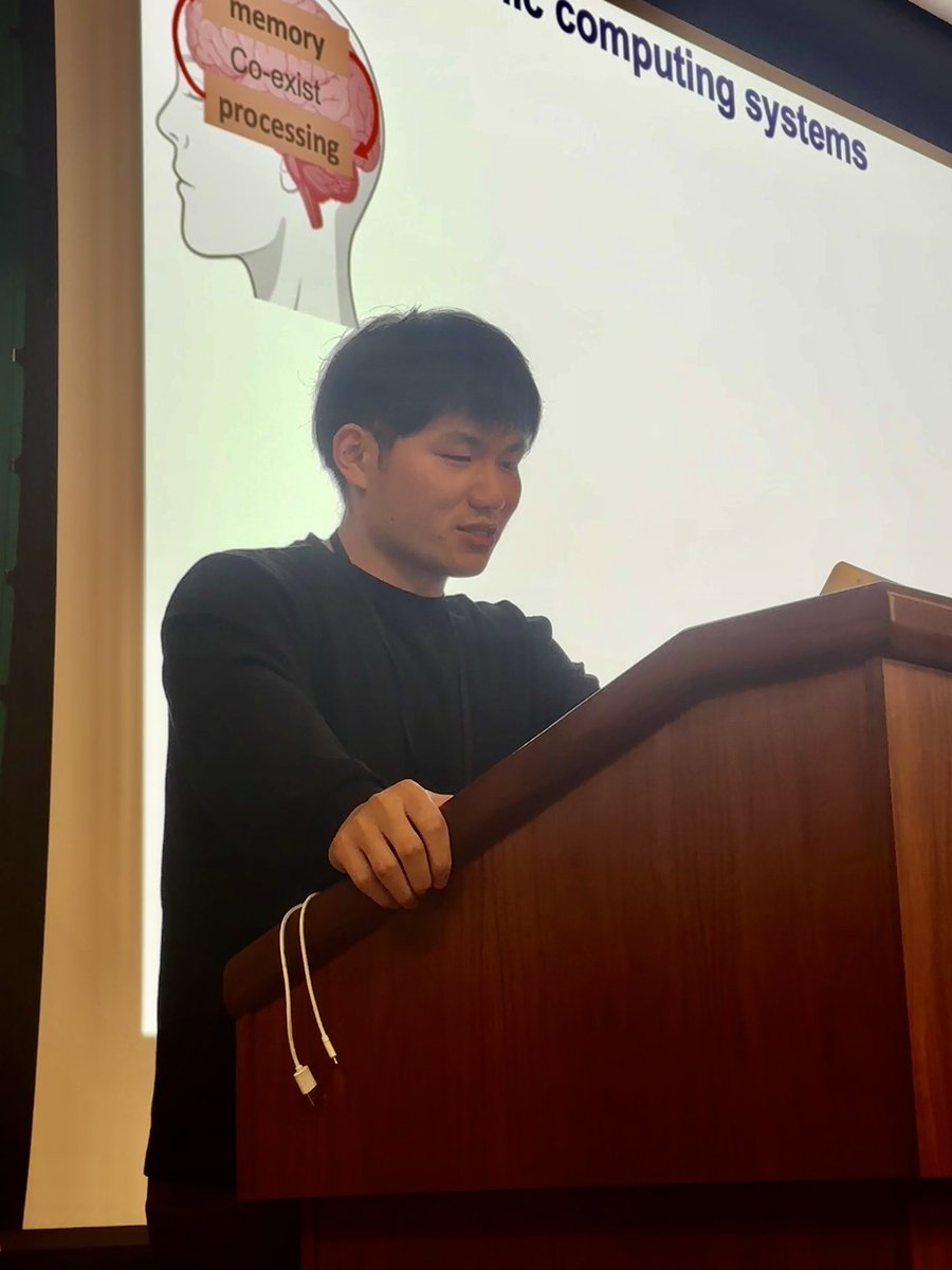 Last presentation of the morning session at the #IUStemCell Research Symposium is Kaiyuan Yang from the lab of <a href="/FrankFengGuo/">Feng Guo</a> from <a href="/IUBloomington/">IU Bloomington</a> speaking about brain computing with stem cell-derived organoids