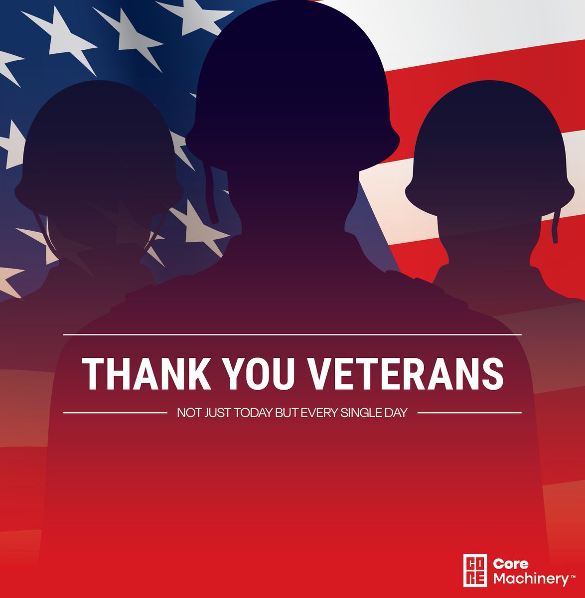 core_machinery's tweet photo. Today, we honor the courageous men and women who served our nation. Thank you for your unwavering commitment and incredible sacrifices! 🇺🇸

#VeteransDay #ThankYouVeterans https://t.co/TYRGMSCH8H