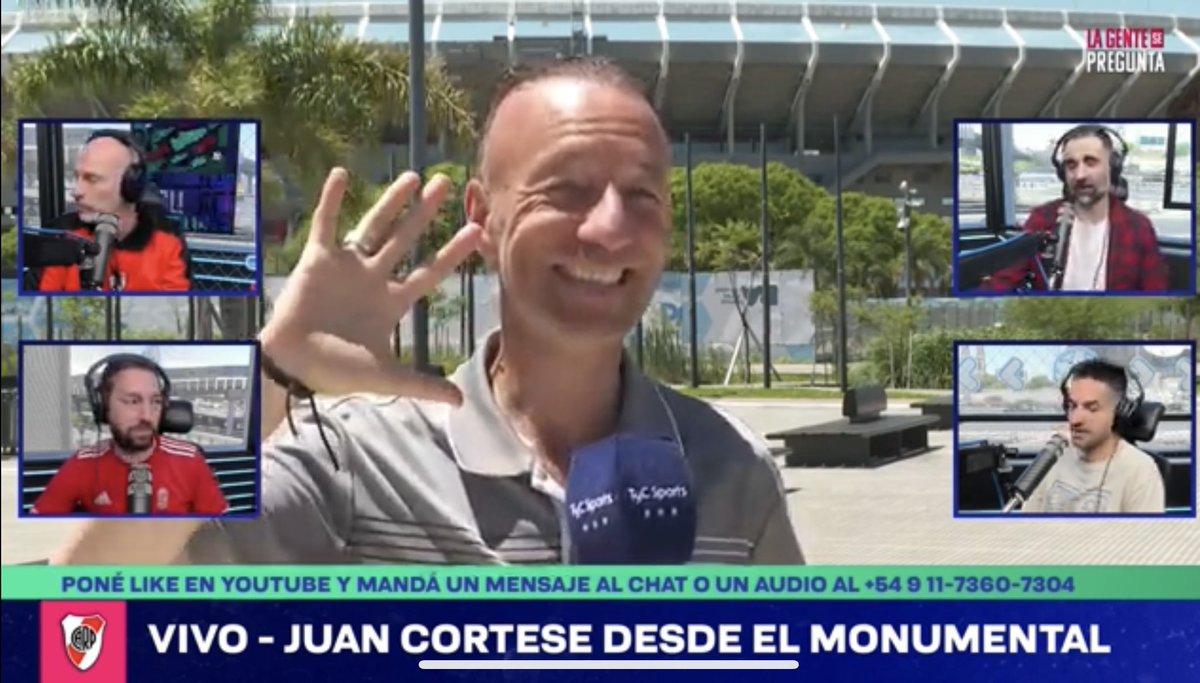 Somos “La Gente se Pregunta” como cada mañana en <a href="/tycsportsvivo/">TyC Sports Stream</a> junto a <a href="/Ernestou/">Ernesto Provitilo</a> <a href="/NicolasBettio/">Nicolás Bettio</a> <a href="/pablopoko/">Pablo Pokorski</a> <a href="/Andres_Burgo/">Andres Burgo</a> y gran elenco ♥️🤍