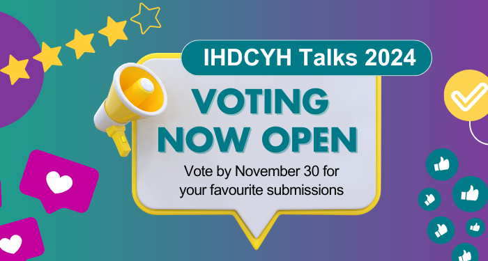 Get your votes in for #IHDCYHTalks! This competition allows health researchers to share evidence-based messages with the public. We’re delighted to highlight the many CHILD-BRIGHT members &amp; teams participating this year! 👇 Vote today: tinyurl.com/ku6z5m7c