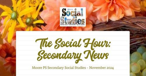 MrBurtonMPS's tweet photo. November 2024 edition of "The Social Hour: Secondary News" - prepared for the secondary Social Studies teachers in Moore Public Schools

https://t.co/qFd1QVxdnZ 

#mpspride #jaguarpride #lionpride #sabercatpride #oklaed #okcss #socialstudies #sschat #edchat https://t.co/LqcIXZqwyG