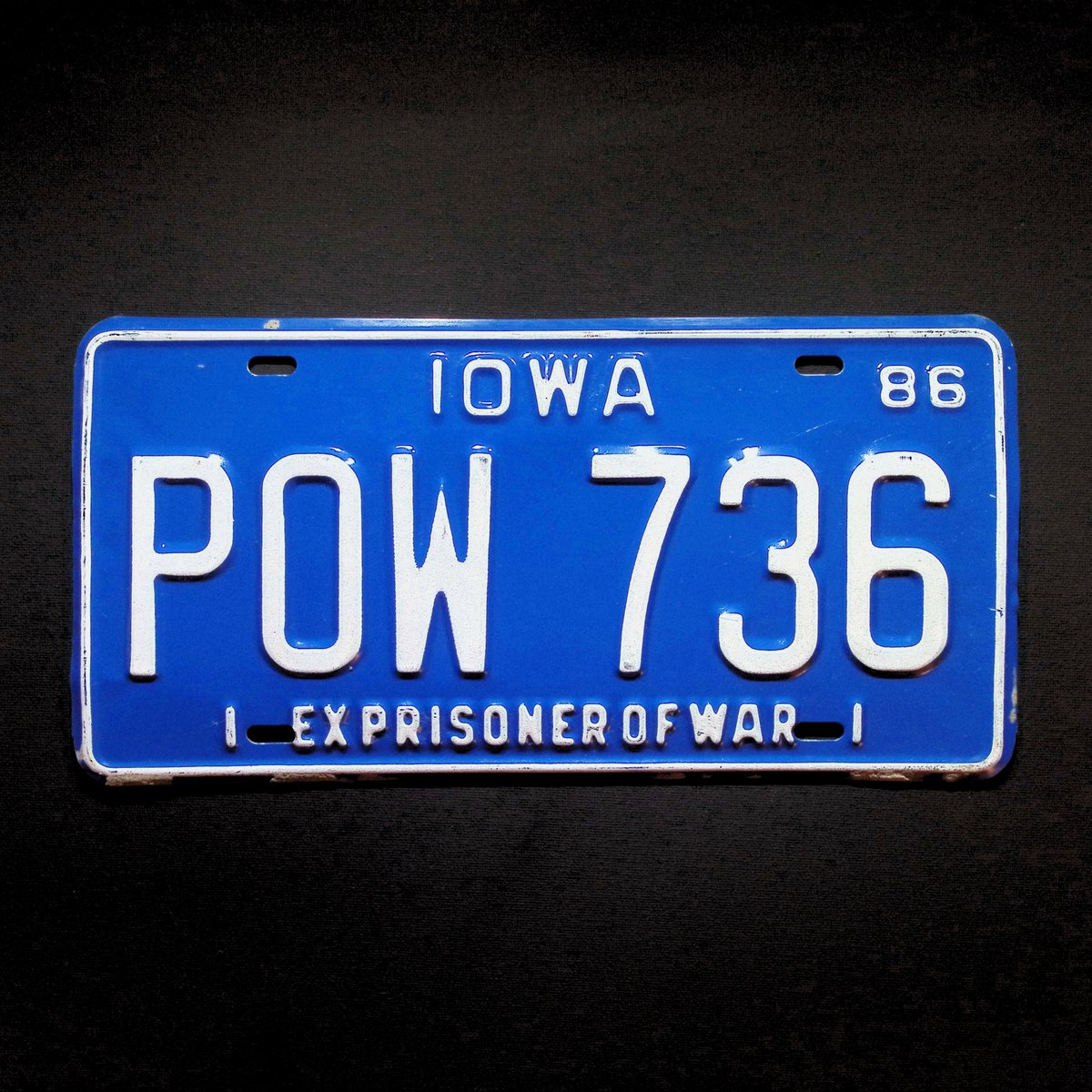 In honor of Veteran's Day, I’m sharing a unique, un-minted piece from our "Americana" ordinals collection on <a href="/trygamma/">Gamma.io</a>. The plate below was once owned by a prisoner of war (POW).

This image carries weight when you consider the story behind it. We may never know who this person