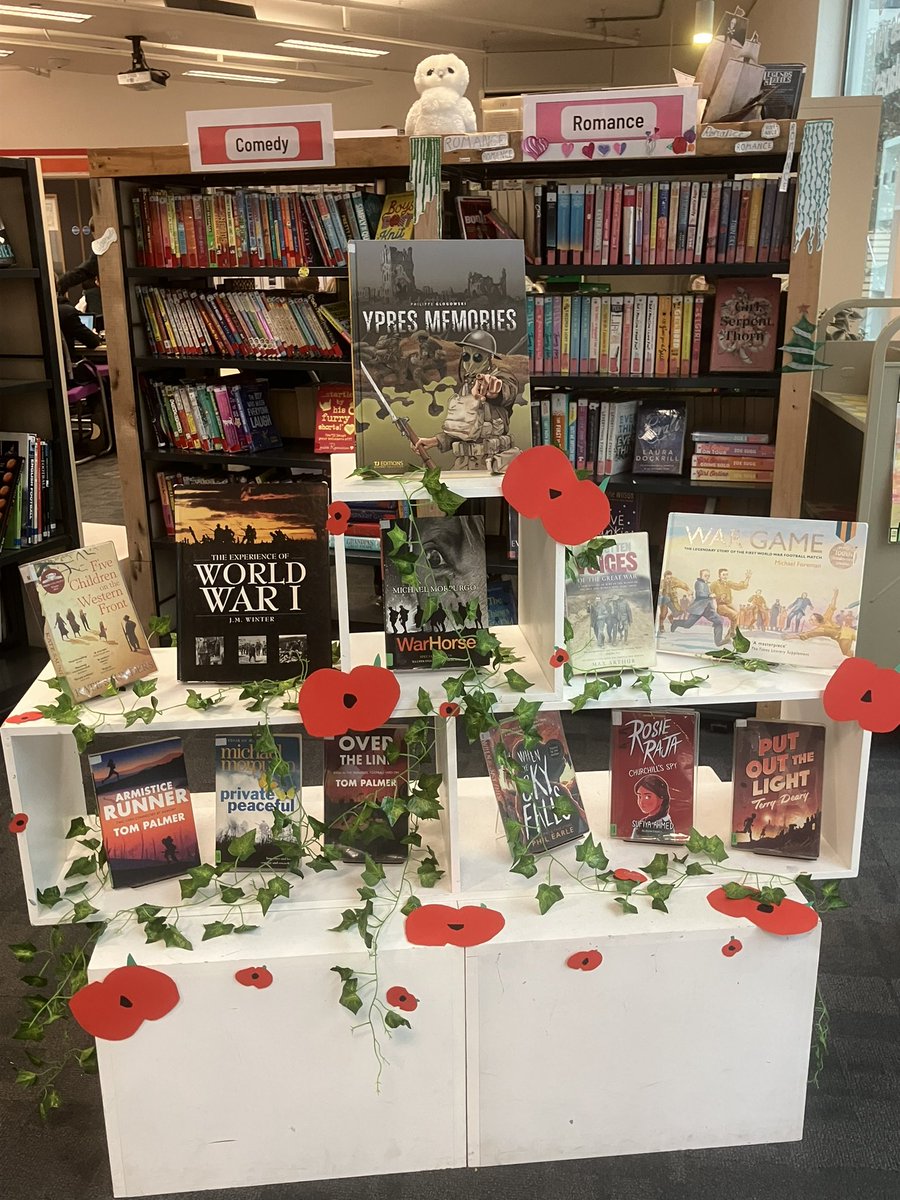 Thank you to our Year 7 Student Librarians for creating our #RememberanceDay2024 display.
