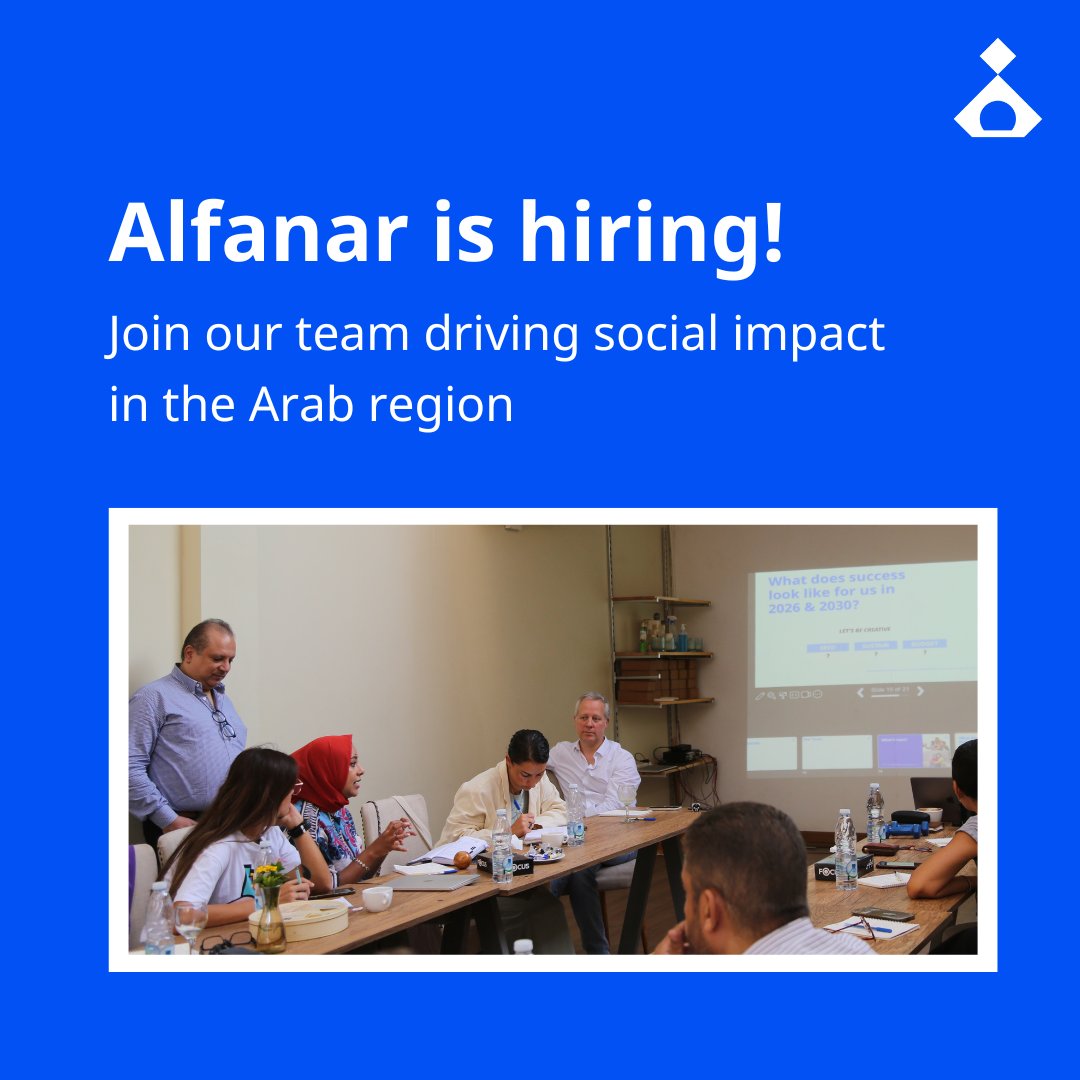 🚀 We’re #hiring! Alfanar is looking for individuals passionate about social change to join our team in #Jordan and #Lebanon. 

Apply before 25 November to help drive impact across the Arab world: alfanar.org/vacancies