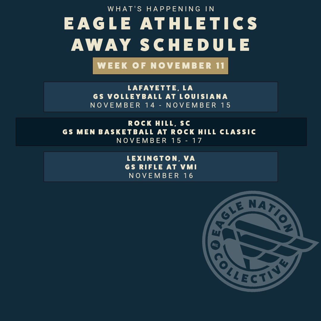 Here’s what’s happening in Eagle Athletics this week! 🦅