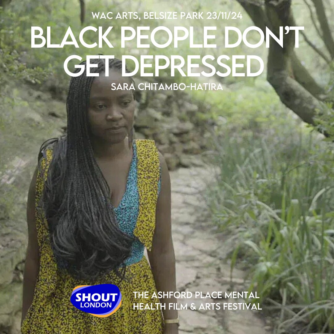 Black People Don’t Get Depressed, directed by Sara Chitambo-Hatira, is a poetic exploration of mental health issues among creatives in the African continent &amp; the diaspora. Screening on Day 1 of SHOUT London at <a href="/WacArts/">Wac Arts</a>

FREE tix: shout.london/tickets

#ShoutLondon2024