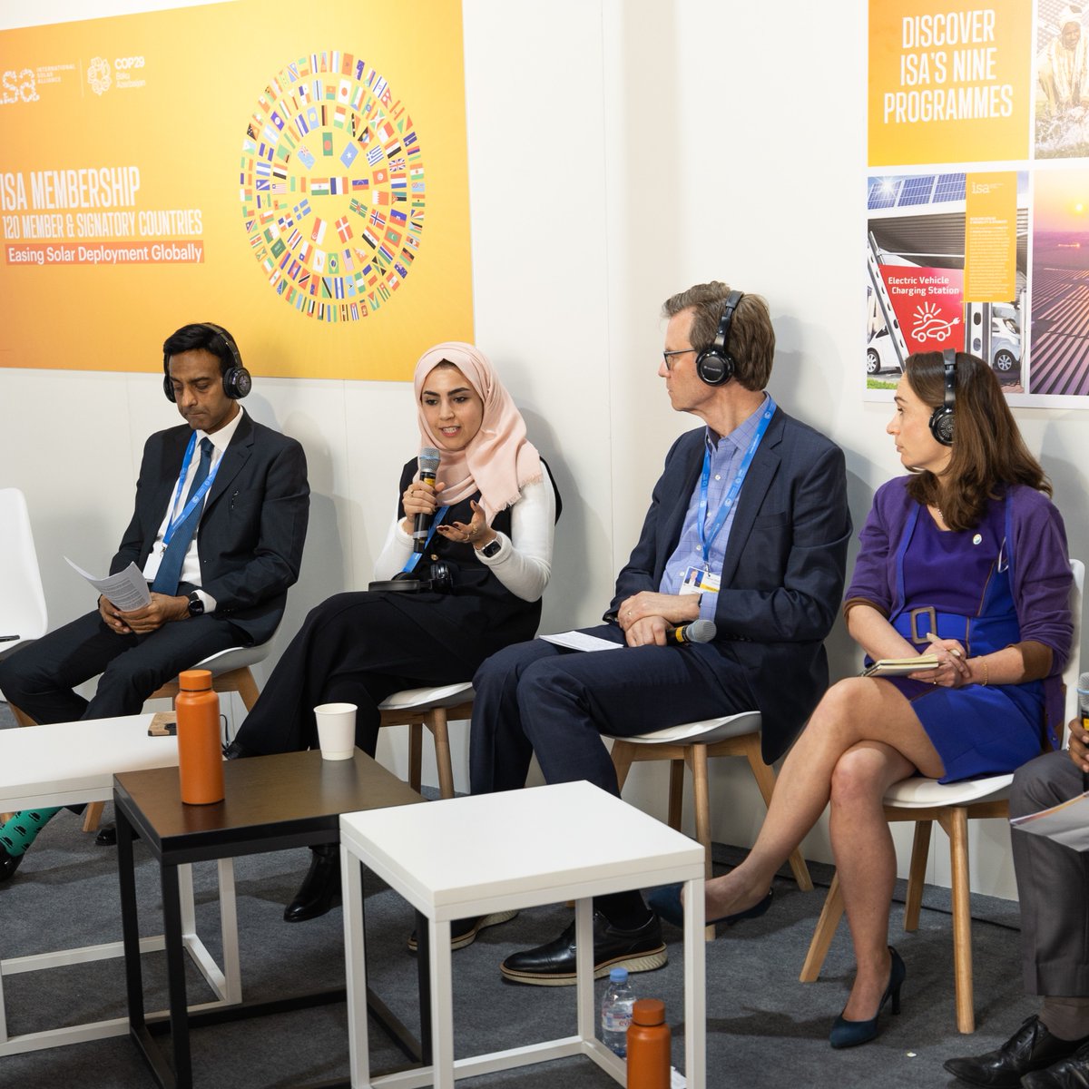 Masdar's tweet photo. As part of our participation at #COP29Azerbaijan, Fatima Al Suwaidi, our Head of Development and Investment (APAC), joined a panel titled 'Transitioning to Renewable Energy: A Corporate Perspective,' hosted by the International Solar Alliance (@isolaralliance).

She highlighted #Masdar’s commitment to accelerating the shift to #CleanEnergy solutions, sharing insights on our strategic approach to renewable investments across #Asia-Pacific and how corporate leadership can drive impactful change to support global climate goals.

#Masdar #MasdarAtCOP29 #PioneeringEnergy