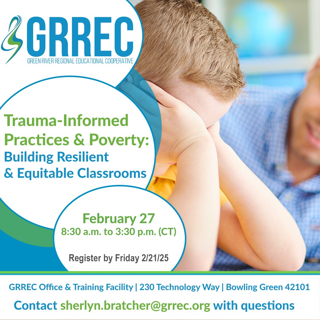 Join us for Trauma-Informed Practices and Poverty Training: Building Resilient and Equitable Classrooms. 🔗bit.ly/TraumaInformed…

Techniques for creating safe, supportive spaces and strategies to build resilience and trust in the classroom.

REGISTER: bit.ly/RegisterTrauma…