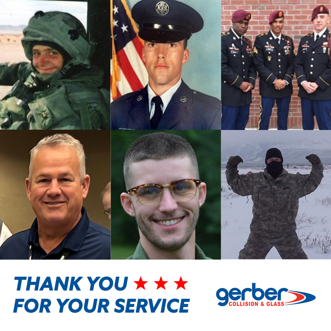 Today, we are proud to honor the individuals at Gerber Collision &amp; Glass who have served our country. The dedication, sacrifice and commitment to excellence of every veteran is what inspires us all. Thank you all for your service. 
#VeteransDay #VeteransDay2024