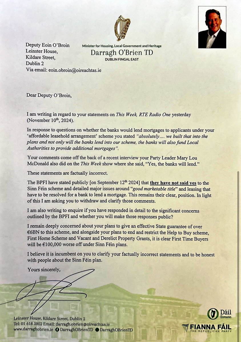 Darragh O'Brien tweet media