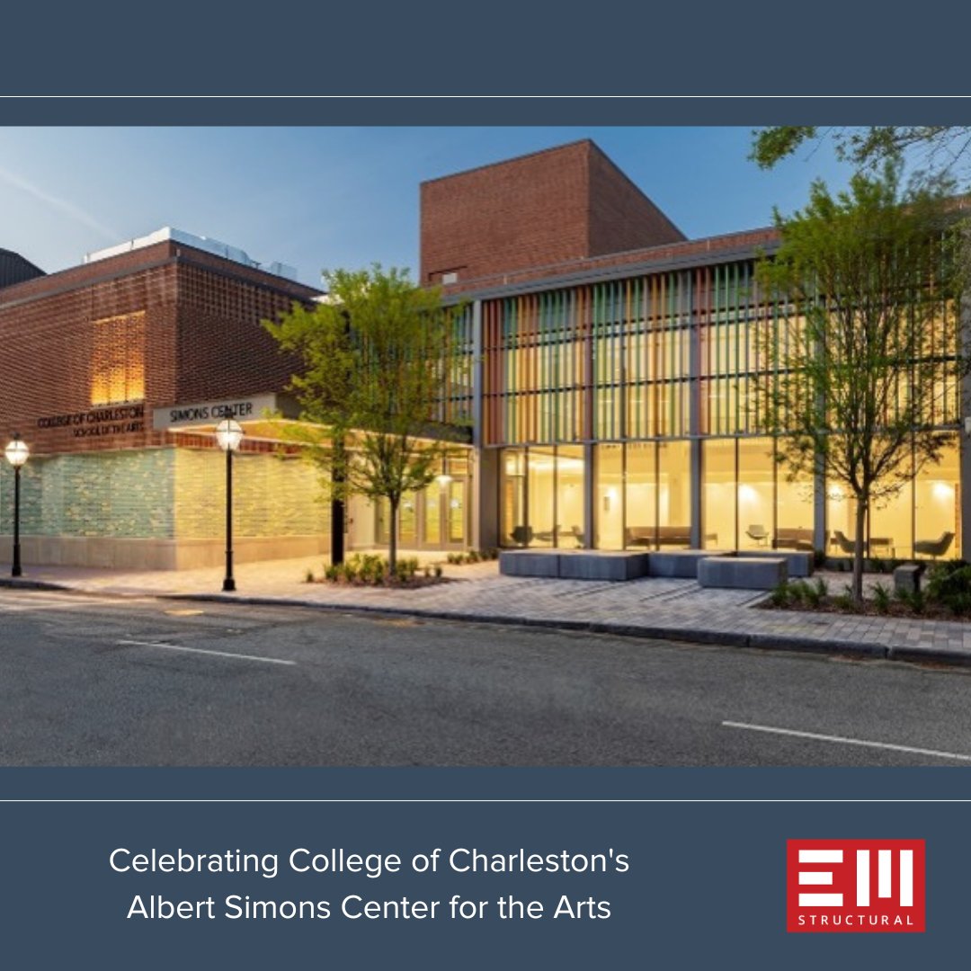 EMStructural's tweet photo. What a celebration! The College of Charleston's Albert Simons Center for the Arts recently reopened its doors, inviting the community to this beautifully renovated space.

EM Structural, alongside Liollio Architecture &amp; HGA Design, is proud to have brought new life to this center https://t.co/dWm2POwmGO