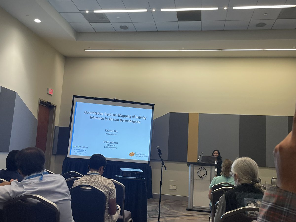 Mingying_Xiang's tweet image. Excited for the 2025 #ASA #CSSA #SSSA Conference! We&apos;ve had great talks from Dr. Cevallos @Felipegcn, Ms. Prabha Adhikari from our lab, and Mr. Thapa @bigulthapa from Dr.@wu_yanqi team at OSU. Looking forward to more presentations ahead! @OKStateTurfDoc @STILLturflab @ShuhaoYu1